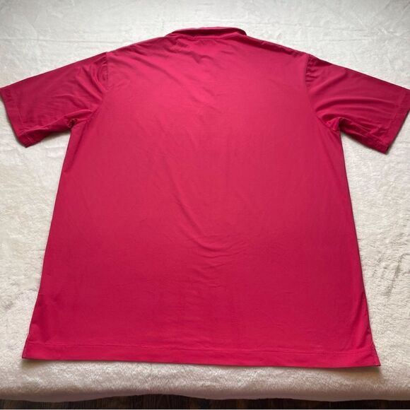 Nike Dri Fit Tiger Woods Collection Deep Pink Polo Shirt Size Large - Picture 2 of 12
